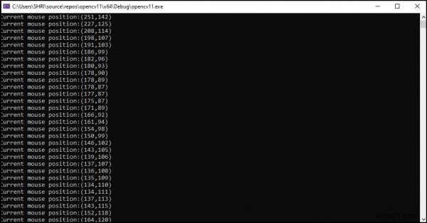 Làm thế nào để làm việc với Sự kiện chuột bằng OpenCV trong C ++? 