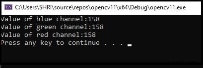 Làm cách nào để lấy giá trị của một pixel cụ thể trong OpenCV bằng C ++? 