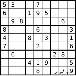 Sudoku hợp lệ trong C ++ 