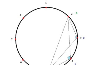 Đếm số góc tù trong một đường tròn có các điểm cách đều  k  giữa 2 điểm đã cho trong C ++ 
