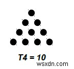 Tổng của chuỗi 1, 3, 6, 10… (Số tam giác) trong C ++ 