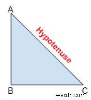 cạnh tranh (), cạnh huyền (), cạnh huyền () trong C ++ 