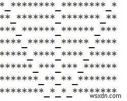 Chương trình C ++ để in mẫu khuôn mặt không biểu cảm 