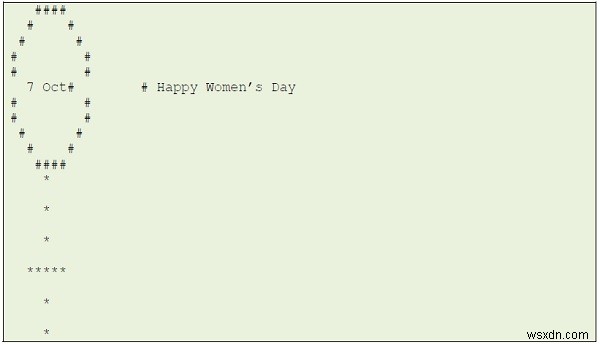 Viết chương trình cho Happy Woman’s Day bằng c ++ 