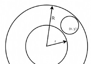 Kiểm tra xem một vòng tròn đã cho có nằm hoàn toàn bên trong vòng được tạo bởi hai vòng tròn đồng tâm trong C ++ hay không 