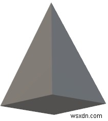 Chương trình cho khối lượng Kim tự tháp trong C ++ 