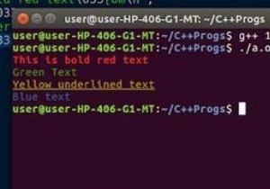Làm thế nào để xuất văn bản màu sang một thiết bị đầu cuối Linux? 