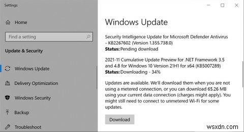 Cách quản lý Windows Update trong Windows 10 