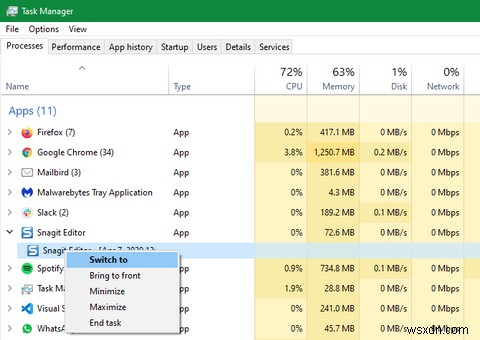 10 thủ thuật Windows Task Manager có thể bạn chưa biết 