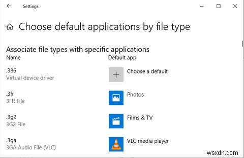 Cách thay đổi liên kết tệp và chương trình mặc định của Windows 10 