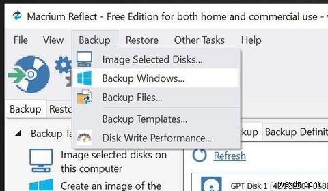 Macrium Reflect:Đánh giá công cụ sao lưu Windows miễn phí 