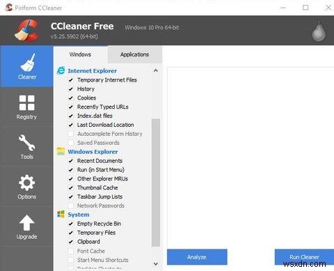 6 Mẹo và Thủ thuật CCleaner để làm sạch hiệu quả máy tính của bạn 