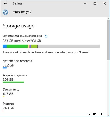 Cách giải phóng dung lượng lưu trữ để chạy Windows 10 