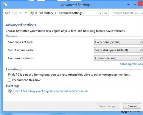 Bạn có biết Windows 8 có tích hợp máy thời gian sao lưu không? 