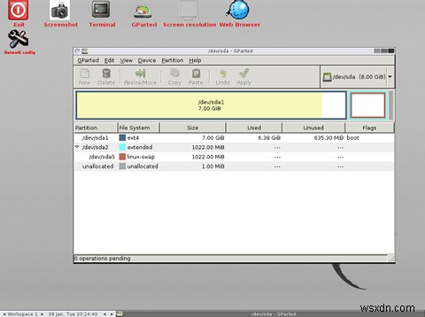 GParted Live CD:Một cách nhanh chóng để chỉnh sửa các phân vùng chính của bạn [Linux] 