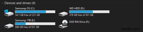 Cách sắp xếp các tệp Windows bằng cả SSD và HDD 