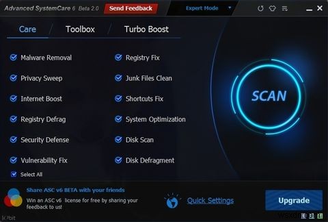 Advanced SystemCare 6 Beta 2.0 - Bác sĩ PC của riêng bạn [Windows] 