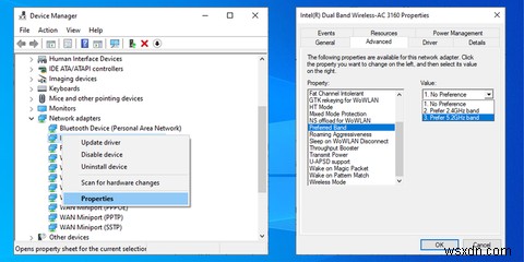 Cách chuyển từ 2.4GHz sang 5GHz trong Windows 10 