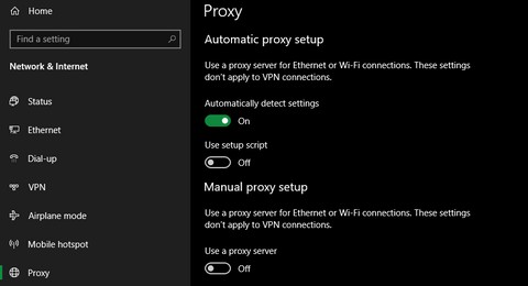 Cách giải quyết Windows không thể tự động phát hiện lỗi cài đặt proxy mạng 
