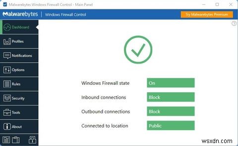 Cách tùy chỉnh tường lửa Windows của bạn với Windows Firewall Control 