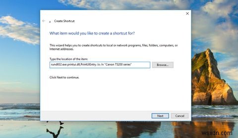 Cách tạo lối tắt máy in trên Windows 10 
