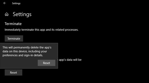 Cách đặt lại ứng dụng cài đặt trong Windows 10 