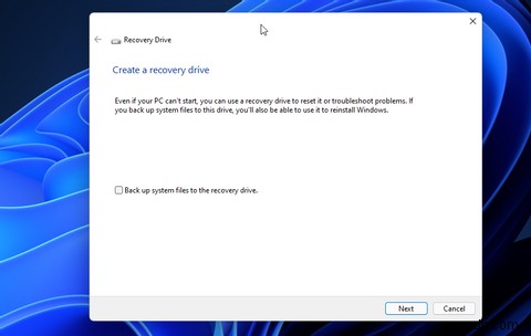 Cách khắc phục sự cố xảy ra khi tạo lỗi ổ đĩa khôi phục trên Windows 