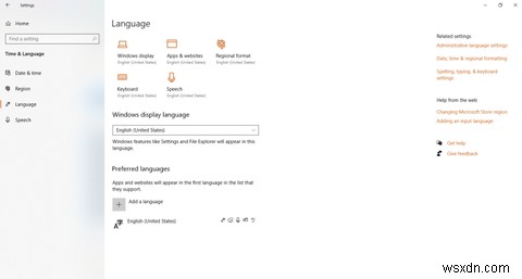 Cách cài đặt gói ngôn ngữ trên Windows 10 