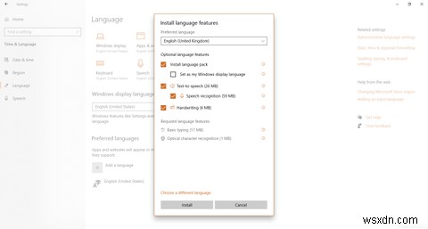 Cách cài đặt gói ngôn ngữ trên Windows 10 