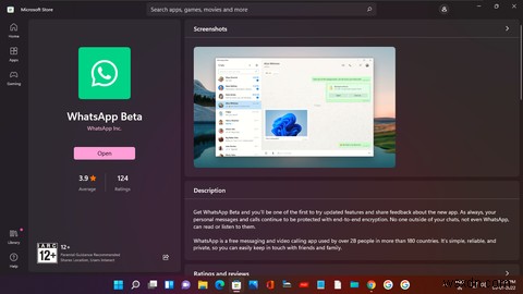 Cách cài đặt và dùng thử ứng dụng WhatsApp Native dành cho Windows 10 và 11 