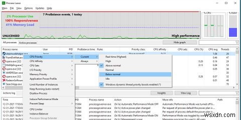 Cách sử dụng Process Lasso để kiểm soát các luồng CPU của bạn 