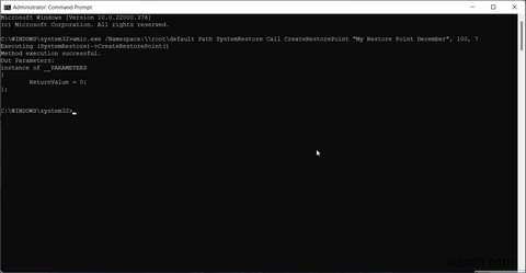 Cách tạo điểm khôi phục bằng Command Prompt trên Windows 