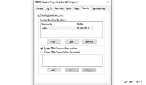 Cách cài đặt và cấu hình SNMP trên Windows 10 