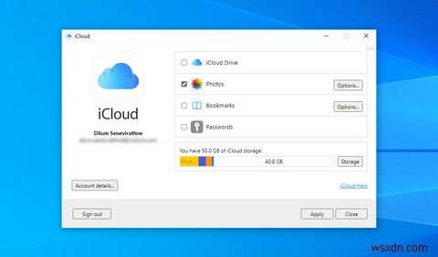 Cách sử dụng iCloud trên PC Windows 