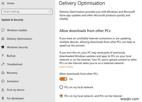 Tối ưu hóa phân phối Windows Update có An toàn hoàn hảo cho PC của bạn không? 