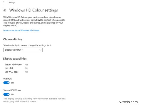 Cách bật Chế độ HDR trong Windows 10 