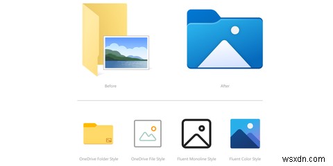 Microsoft cung cấp cho Windows 10 một sự lột xác với các biểu tượng File Explorer mới 