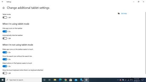 Cách tắt Chế độ máy tính bảng trong Windows 10 