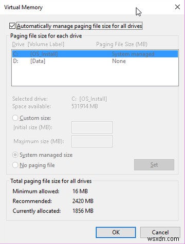Bạn cần bao nhiêu dung lượng để chạy Windows 10? 