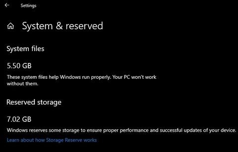 Cách quản lý bộ nhớ dành riêng cho Windows 10 để có các bản cập nhật đáng tin cậy 
