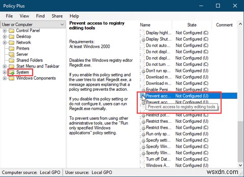 Cách tắt quyền truy cập vào Registry Editor trong Windows 10 