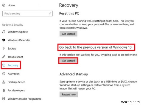 Cách khôi phục và gỡ cài đặt bản cập nhật Windows 10 Fall Creators Update 