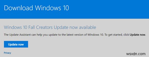 Hướng dẫn khắc phục sự cố cho bản cập nhật Windows 10 Fall Creators hoàn chỉnh 