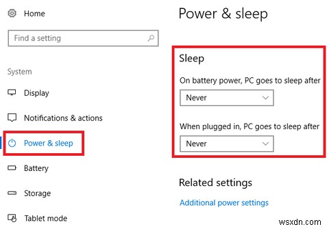 Cách ngăn PC Windows chuyển sang chế độ ngủ 