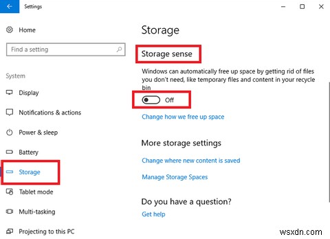 Tự động giải phóng dung lượng ổ đĩa với Windows 10 Storage Sense 