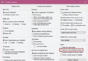 Cách loại bỏ nút Show Desktop trên Windows 10 