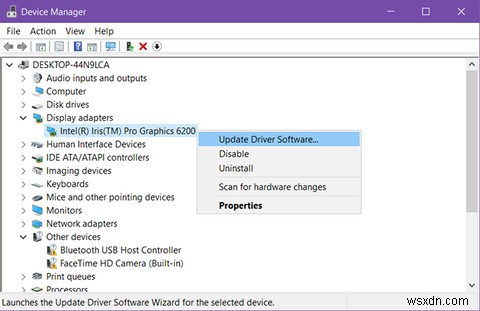 Bước đầu tiên cần xử lý các vấn đề về màn hình trong Windows 10 