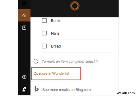 Ứng dụng danh sách việc cần làm trên Windows 10 tốt nhất của bạn là Cortana + Wunderlist 