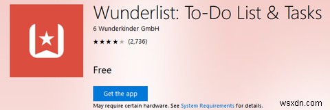 Ứng dụng danh sách việc cần làm trên Windows 10 tốt nhất của bạn là Cortana + Wunderlist 