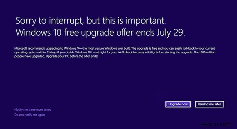 Bạn có cho đến ngày 29 tháng 7 để nâng cấp miễn phí lên Windows 10 